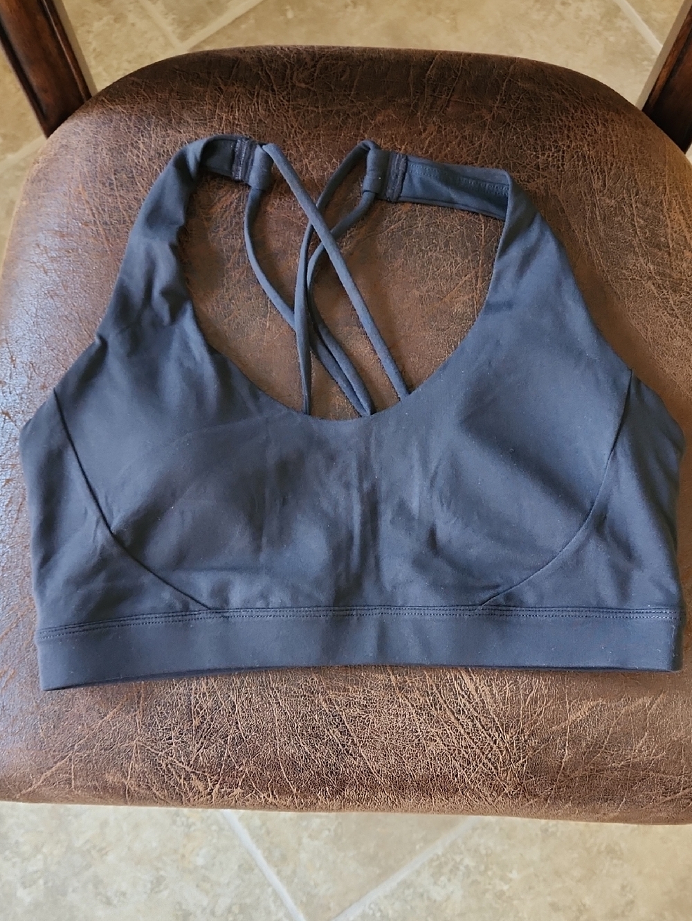 Prana Black Strappy Sports Bra